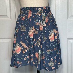 Floral Pleated Skirt By Forever 21 Contemporary Size L